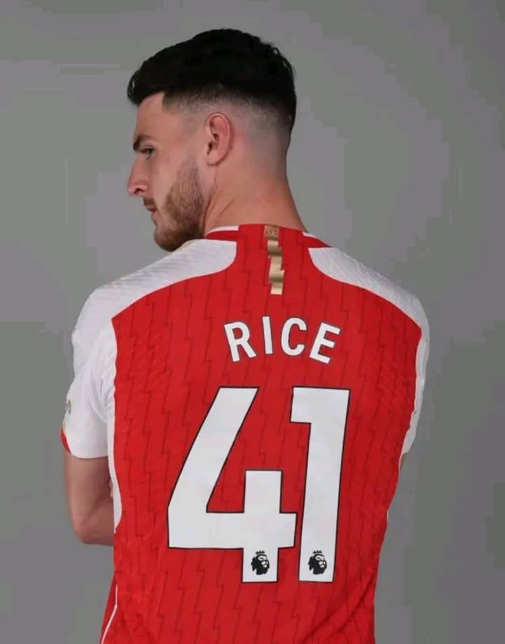 Rice #41 - 25/26 Arsenal Home Jersey